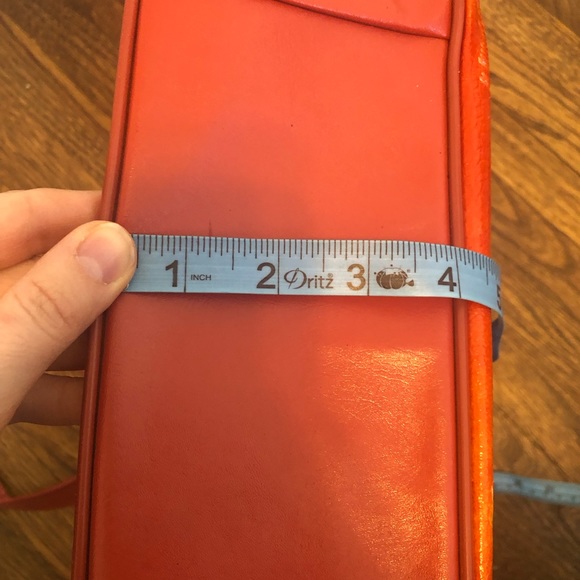 Gorgeous Vtg Women’s Tooled Leather & Vinyl Lotus Flower Hobo Handbag 70s Floral - Picture 7 of 10